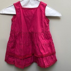Bonpoint girls pink cotton dress EUC 24 months gorgeous